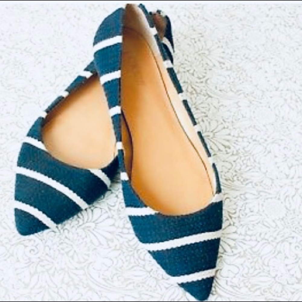 J.Crew Amelia Striped Flats